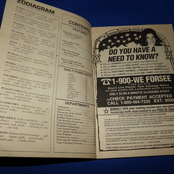 Vintage Astrology Magazine - February 1994 - Dark Side, Attitude Success - Picture 4 of 6